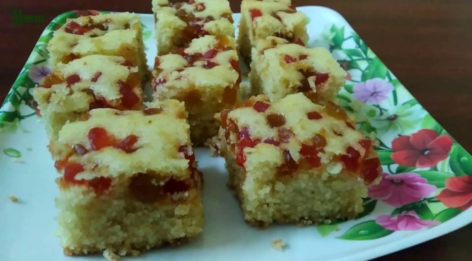 Eggless Rava Cake without an Oven | Suji Cake