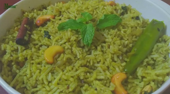 How to prepare Pudina Pulao? | Mint Pulao